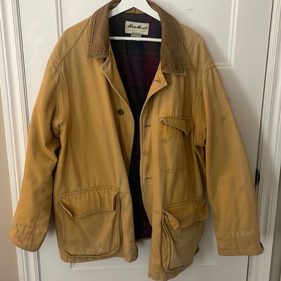 Beige Eddie Bauer work jacket - Picture 1 of 4